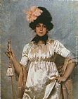 Charles Sprague Pearce Woman of the Directoire painting
